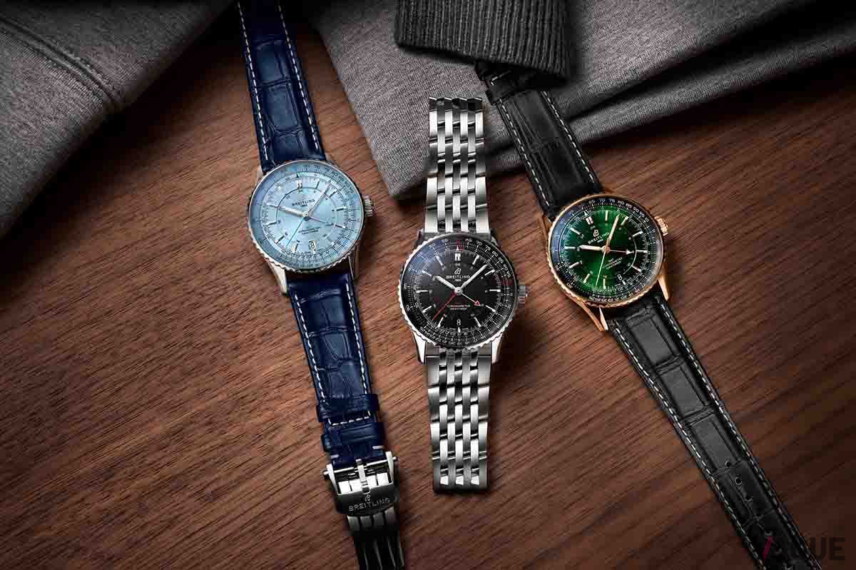 整理されたダイヤルが秀逸な「オートマティック GMT 41」（77万6600円〜、消費税込）。インデックスの内側にGMT表示を移したことでローカルエリアの時刻がいっそう読みとりやすくなった
