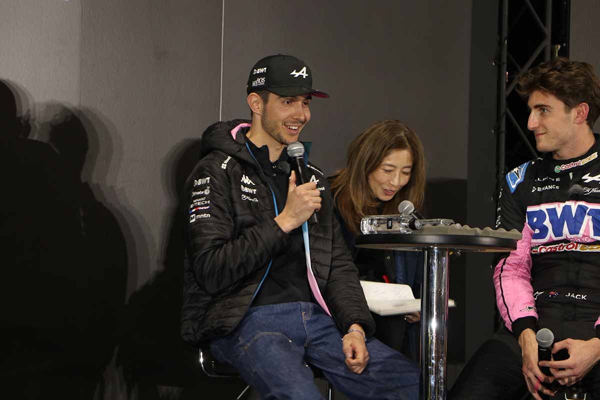 「アルピーヌF1チーム MEET THE DRIVER」トークショーの様子