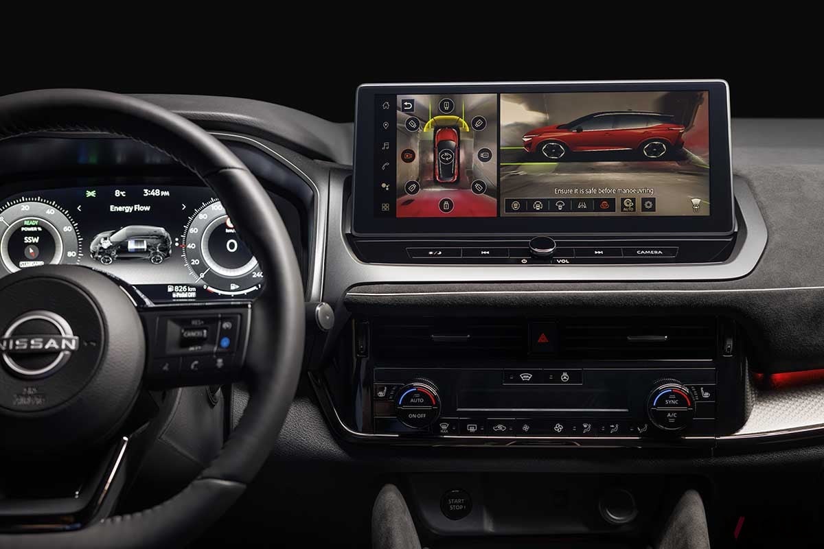 欧州で登場した日産・改良新型「キャシュカイ」のインテリア