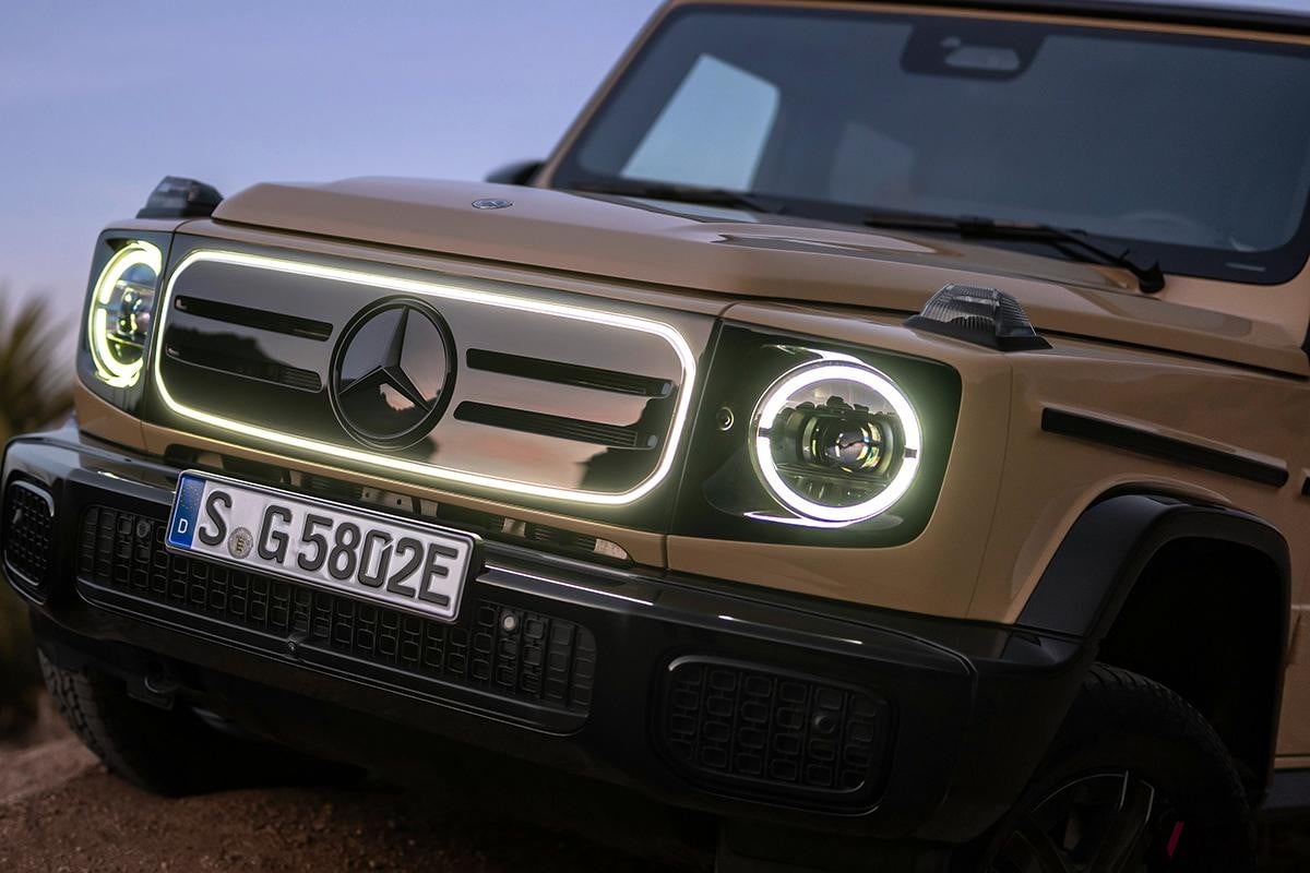 世界初公開されたメルセデス・ベンツ新型「G580」。初の電気自動車“Gクラス”だ