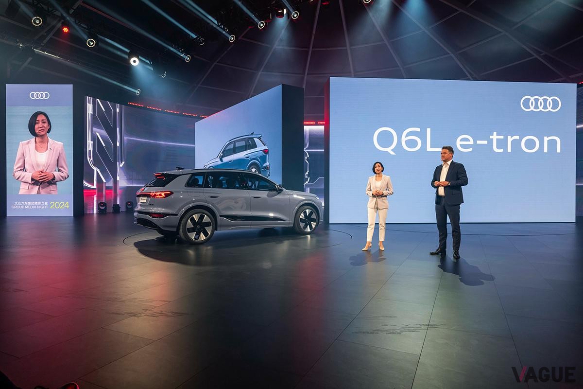 開催中の北京モーターショー2024で初公開されたアウディ新型「Q6L e-tron」