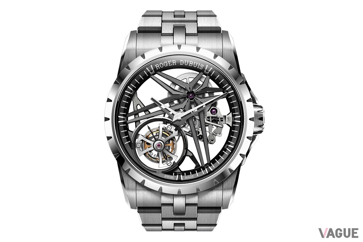 「The Excalibur Titanium Monotourbillon」ケージデザインのモチーフはケルト十字。
