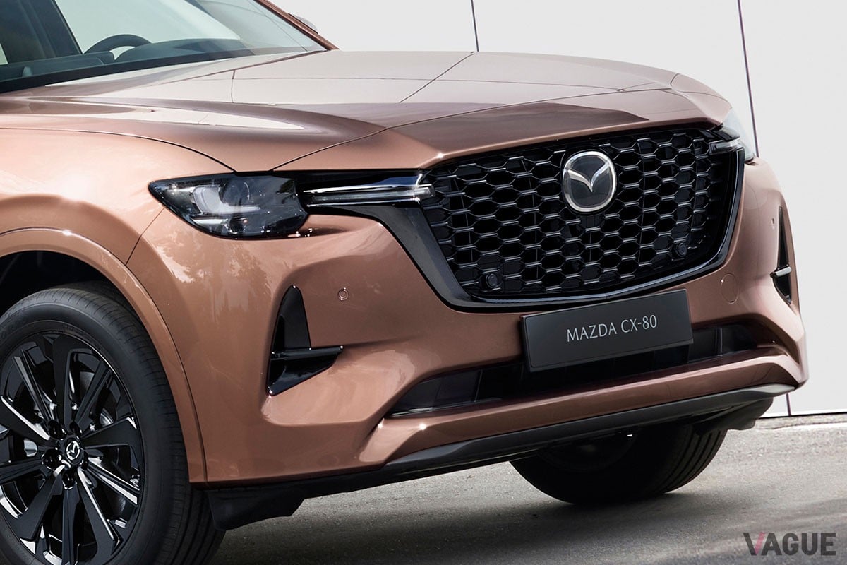 欧州マツダが世界初公開した3列シートを備えた新型クロスオーバーSUV「CX-80」
