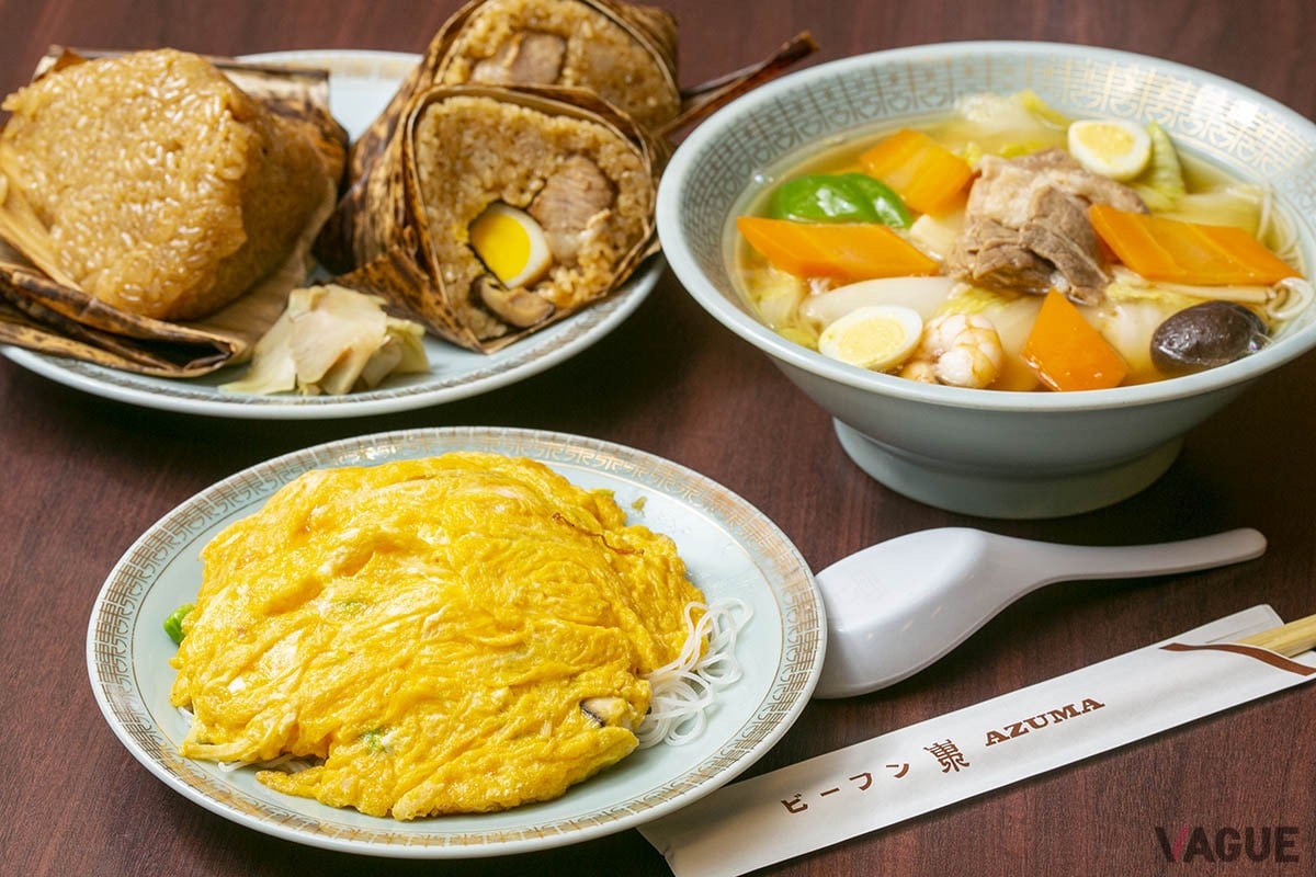 「蟹玉（焼き）」935円。ふわふわの玉子の中にはカニやシイタケ、タケノコなどが