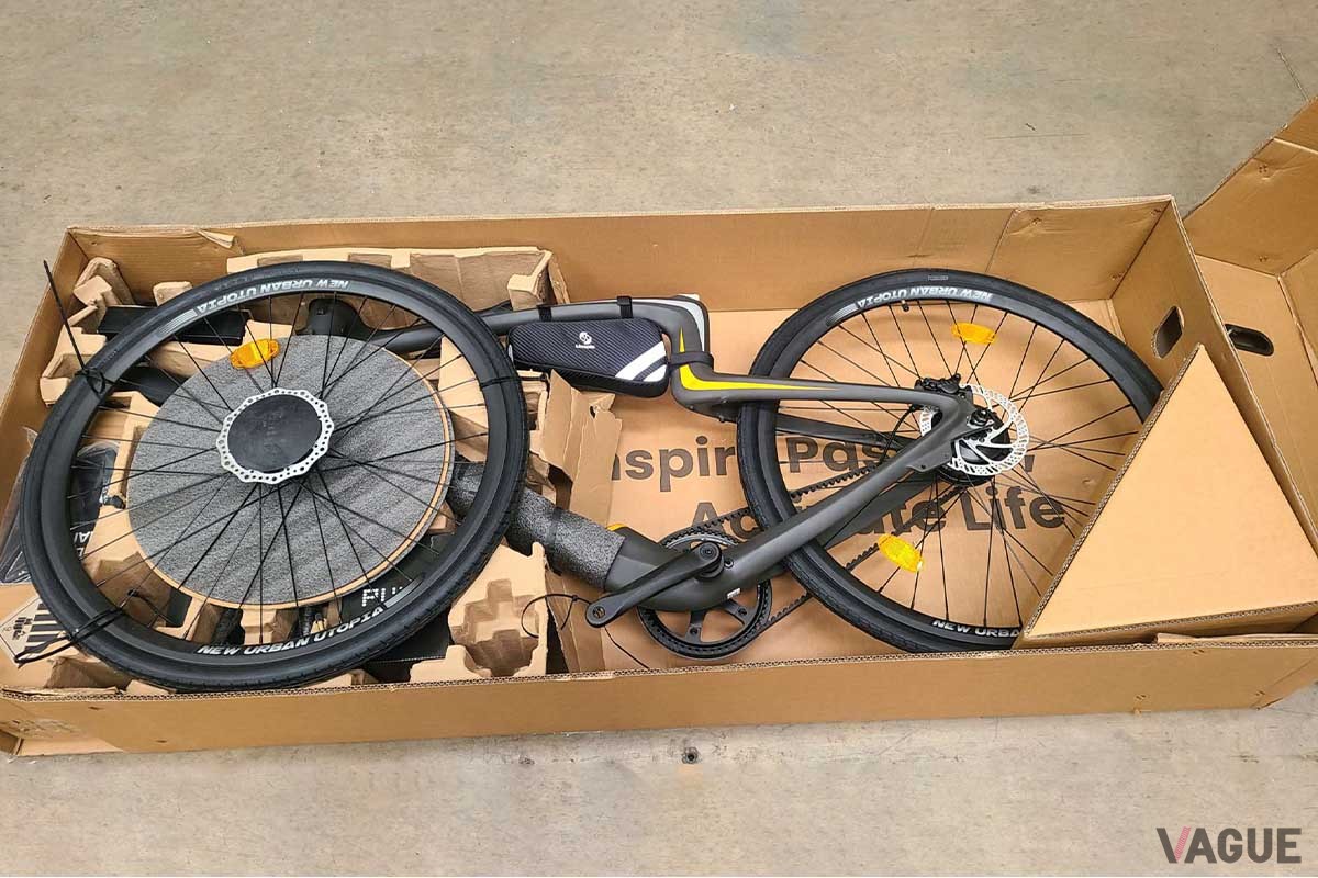 90％組み立てされた状態で配送