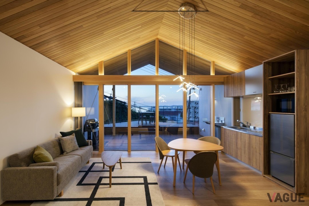 リビングからすぐにテラスに移動できる