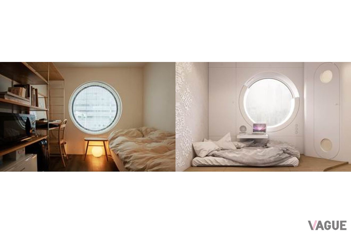 左：「無印カプセル」右：ヴォロディミール・デレズニチャンコ氏がデザインしたカプセル