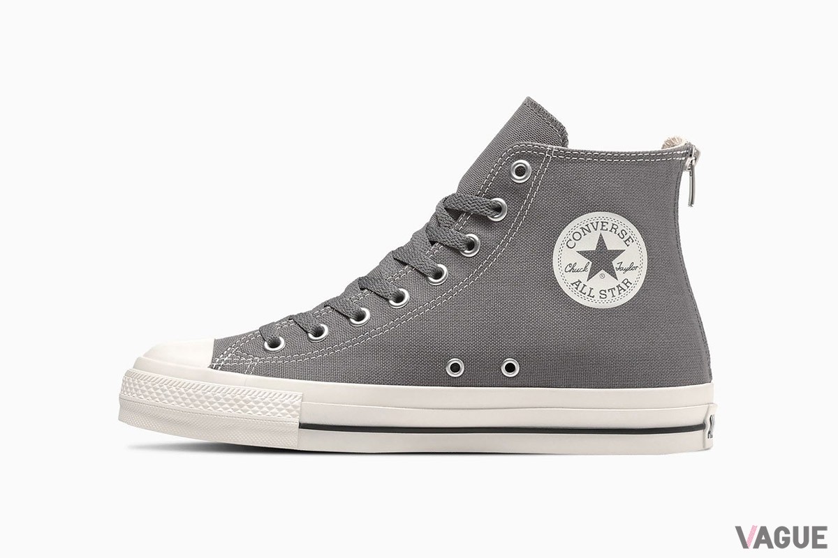 コンバースの名作「オールスター」の次世代モデル「ALL STAR（R）」のカカト部に、ジッパーを備えて利便性を高めた「ALL STAR（R） BACKZIP HI」
