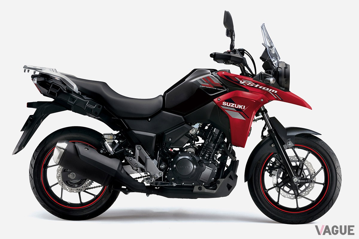 スズキ「Vストローム250」の2024年モデルは、新エンジン搭載で燃費性能や加速性能が向上