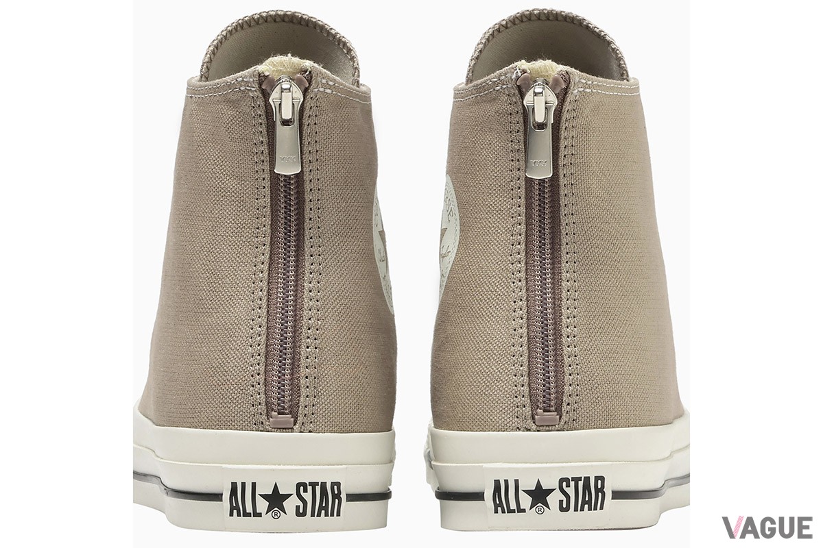 コンバースの名作「オールスター」の次世代モデル「ALL STAR（R）」のカカト部に、ジッパーを備えて利便性を高めた「ALL STAR（R） BACKZIP HI」