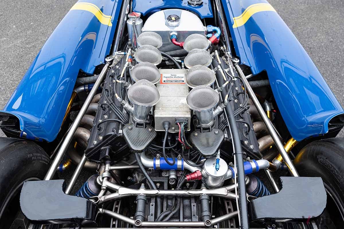 オークションに登場した1977年製タイレル「P34」。伝説のF1マシンだ Simon Clay ©2023 Courtesy of RM Sotheby's