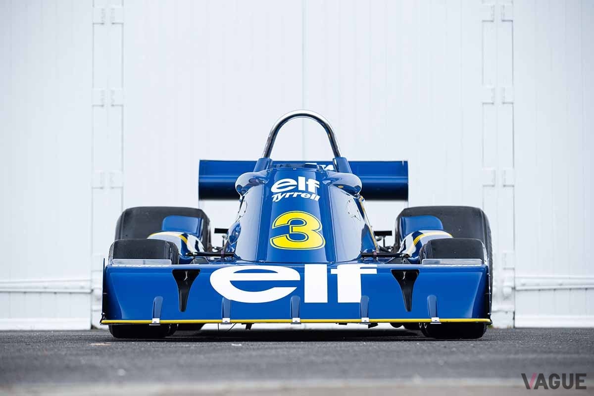 オークションに登場した1977年製タイレル「P34」。伝説のF1マシンだ Simon Clay ©2023 Courtesy of RM Sotheby's