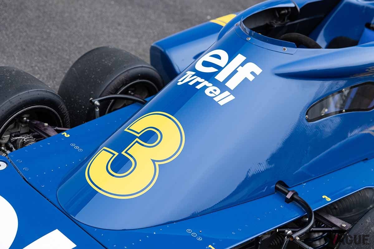 オークションに登場した1977年製タイレル「P34」。伝説のF1マシンだ Simon Clay ©2023 Courtesy of RM Sotheby's
