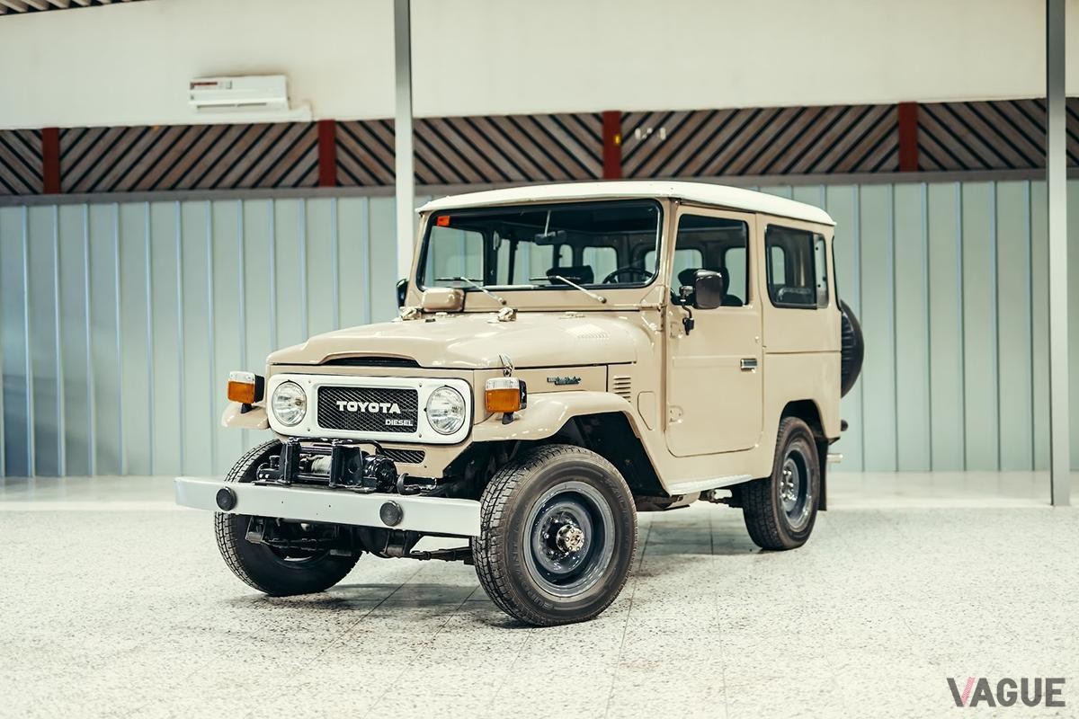 トヨタ「40系ランドクルーザー」。今回オークションに登場した個体は1978年製の極上のモデルだ