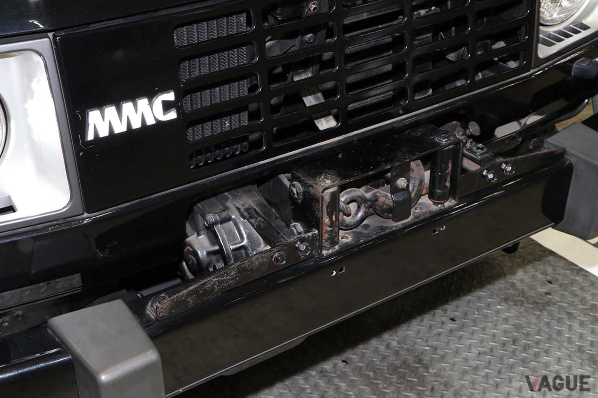 オートモビルカウンシル2024三菱ブースに出展された初代パジェロ。1982年に登場した