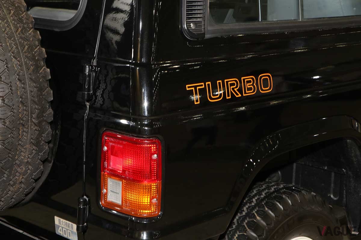 オートモビルカウンシル2024三菱ブースに出展された初代パジェロ。1982年に登場した