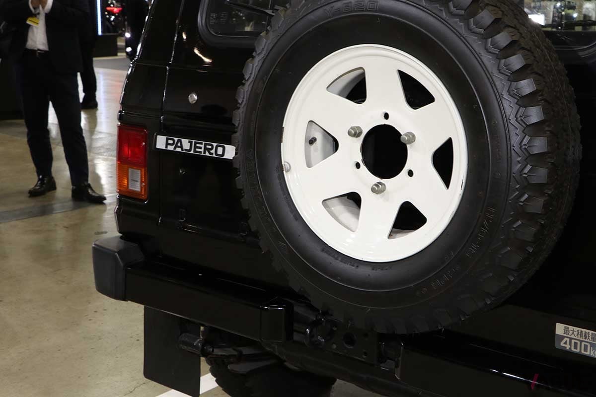 オートモビルカウンシル2024三菱ブースに出展された初代パジェロ。1982年に登場した