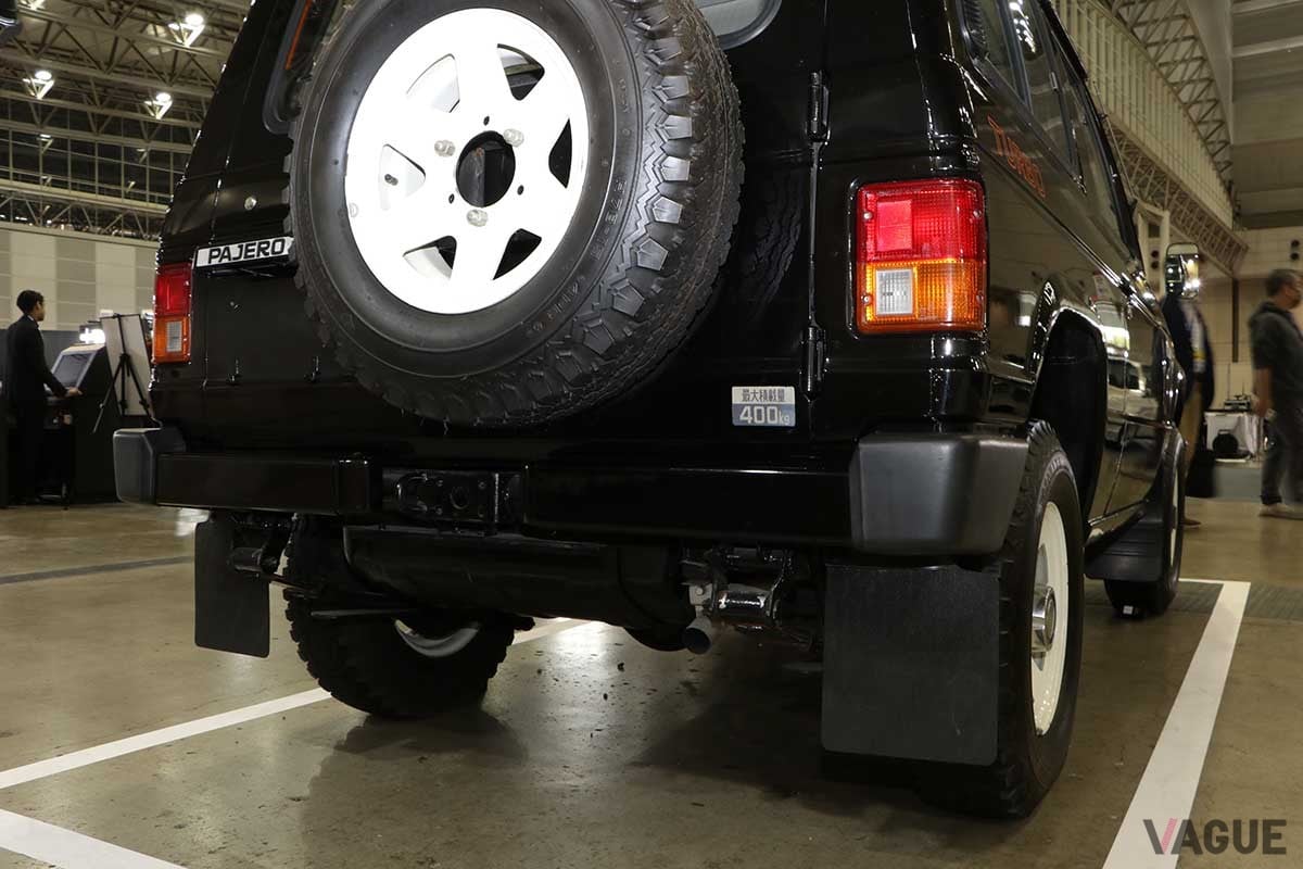 オートモビルカウンシル2024三菱ブースに出展された初代パジェロ。1982年に登場した