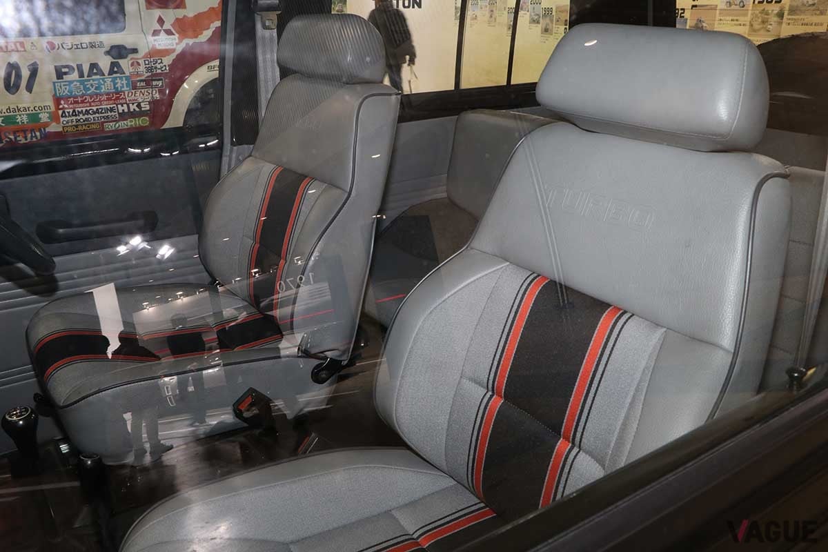 オートモビルカウンシル2024三菱ブースに出展された初代パジェロ。1982年に登場した