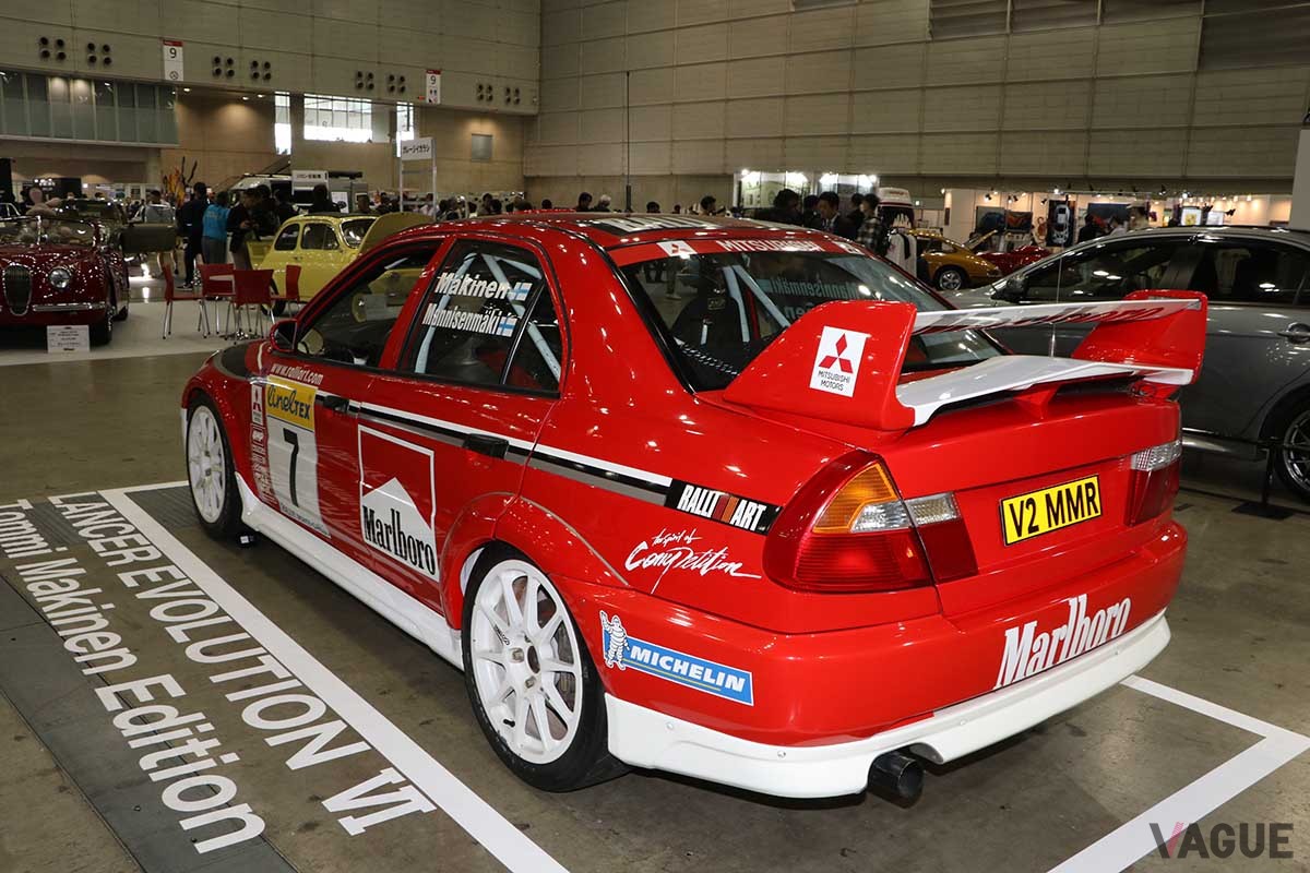 オートモビルカウンシル2024三菱ブースに出展された、ランサーエボリューションVI