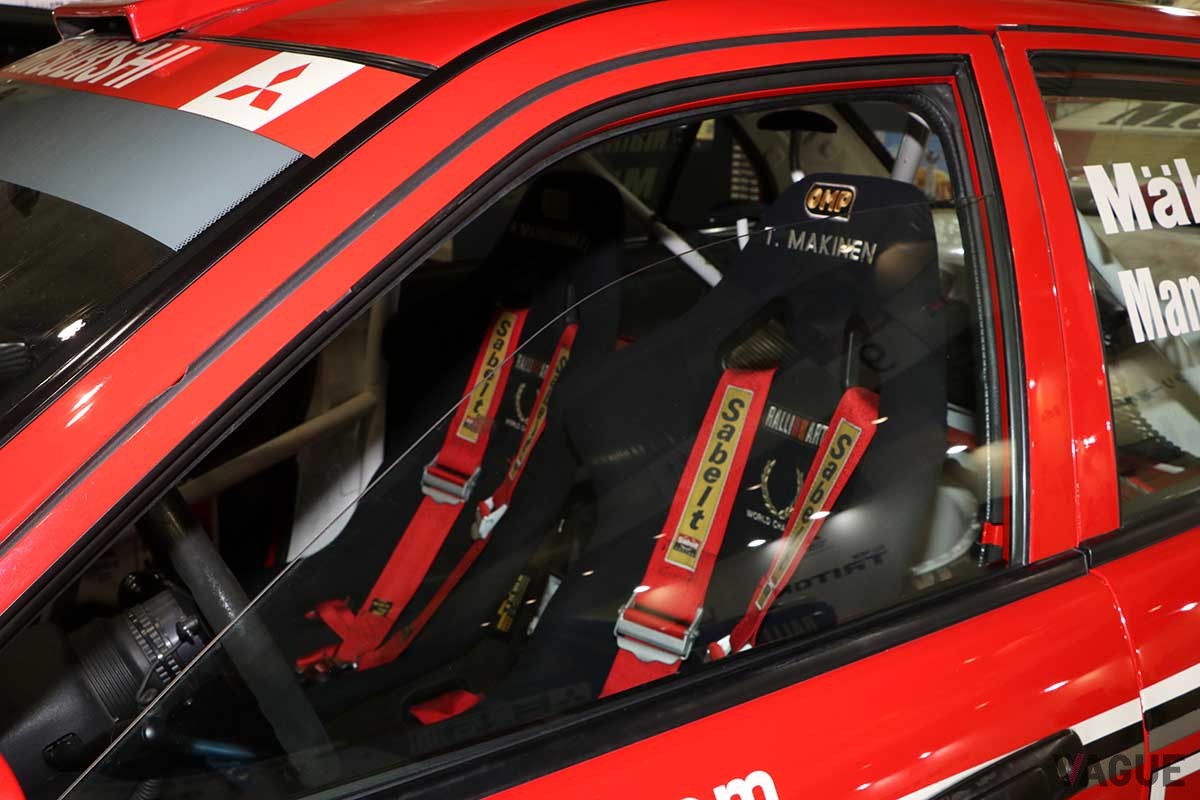 オートモビルカウンシル2024三菱ブースに出展された、ランサーエボリューションVI