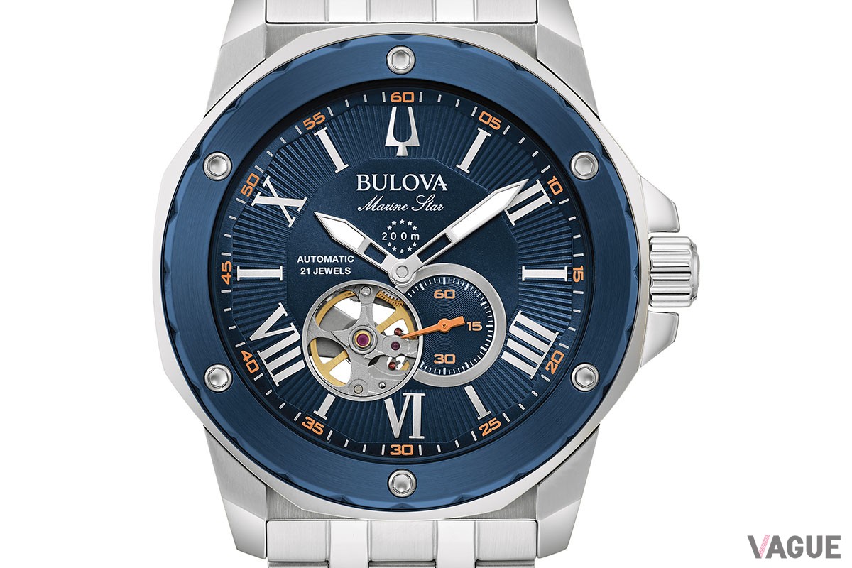 自動巻きモデルとしては初のスチール製ブレスレット採用の「マリンスター オートマチック 98A302」