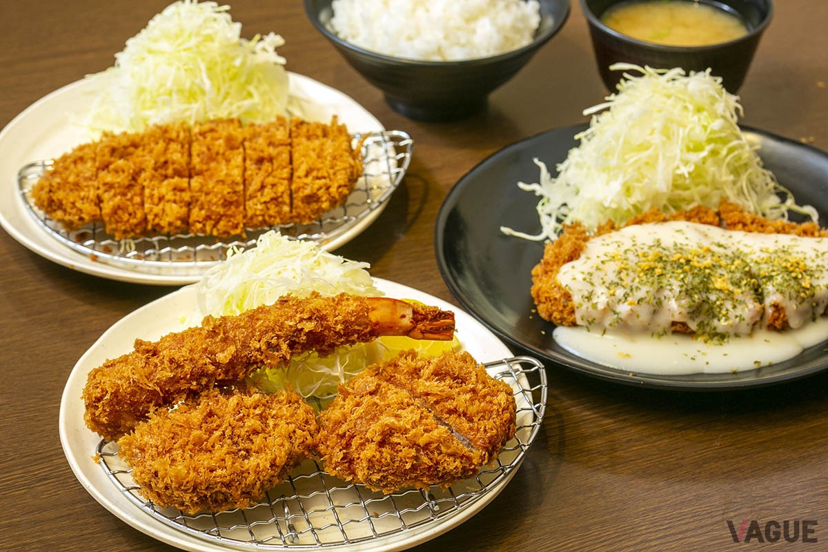 ヒレかつ、チーズカツ、ロースかつ。複数人で食べに行ってシェアしたい！