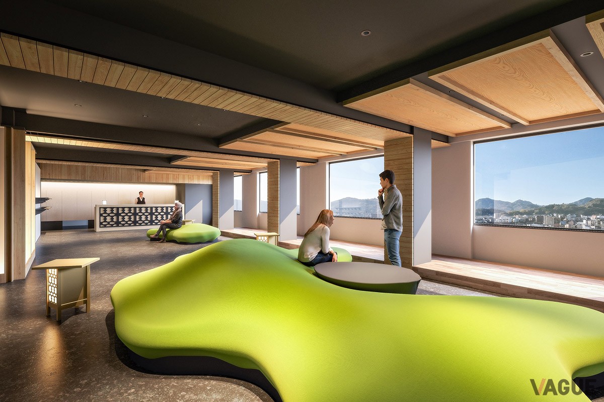 坂本龍馬が生まれ、育つ過程で眺めた高知の景色を臨むロビーラウンジ