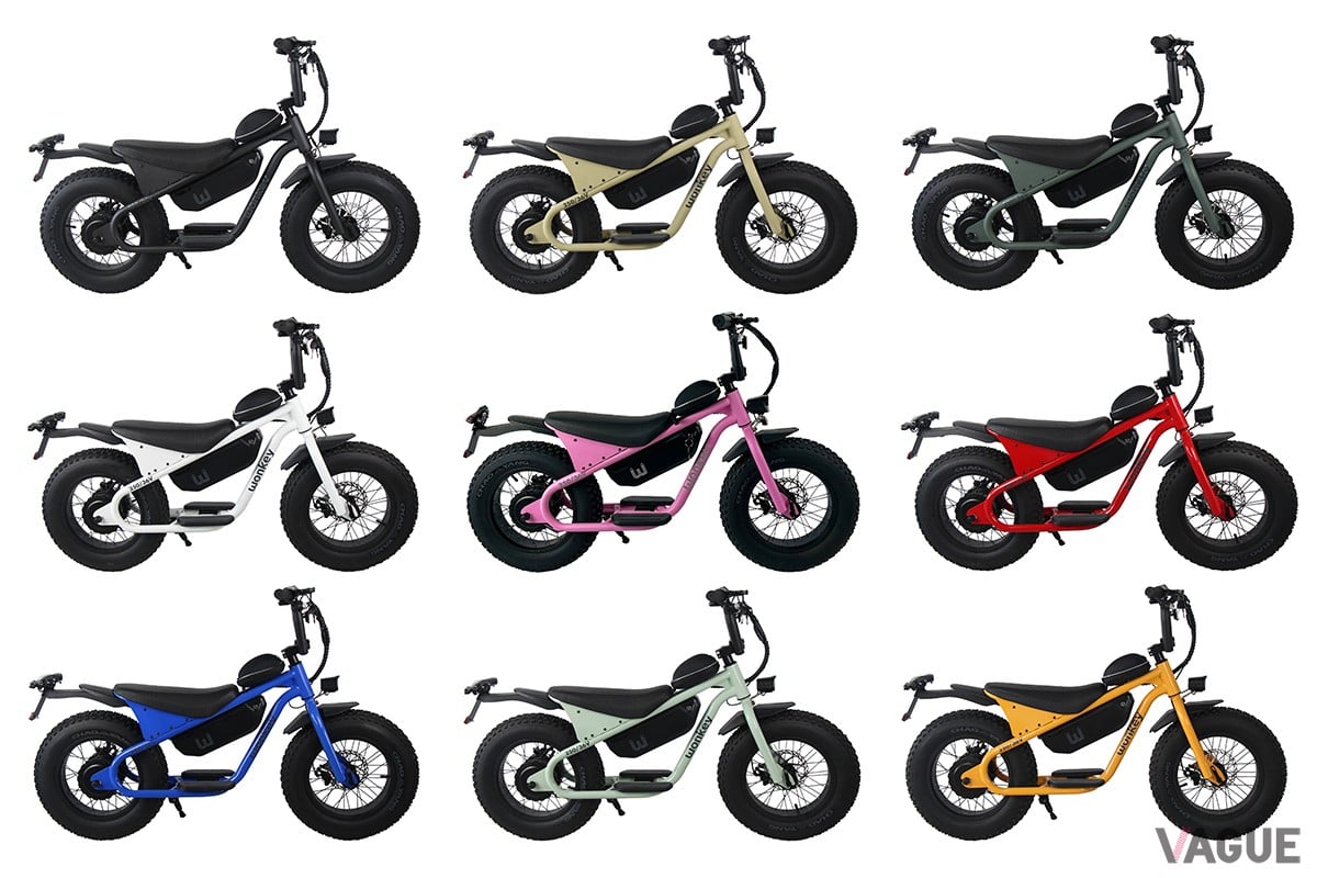 wonkey 全9色のラインナップ