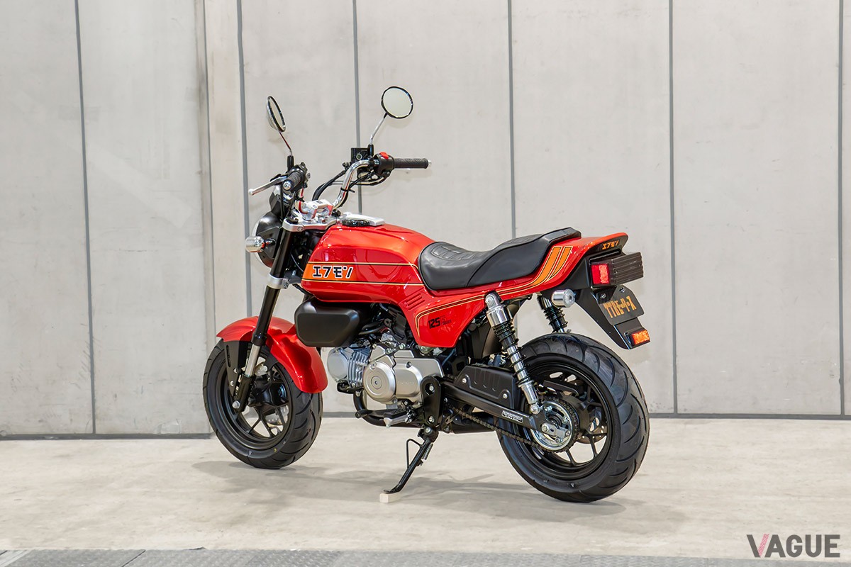 カスタムショップ・TTRモータースが手がけた「エフモン」は、「モンキー125」にパーツをかぶせるだけで「CB750F」風にカスタム可能
