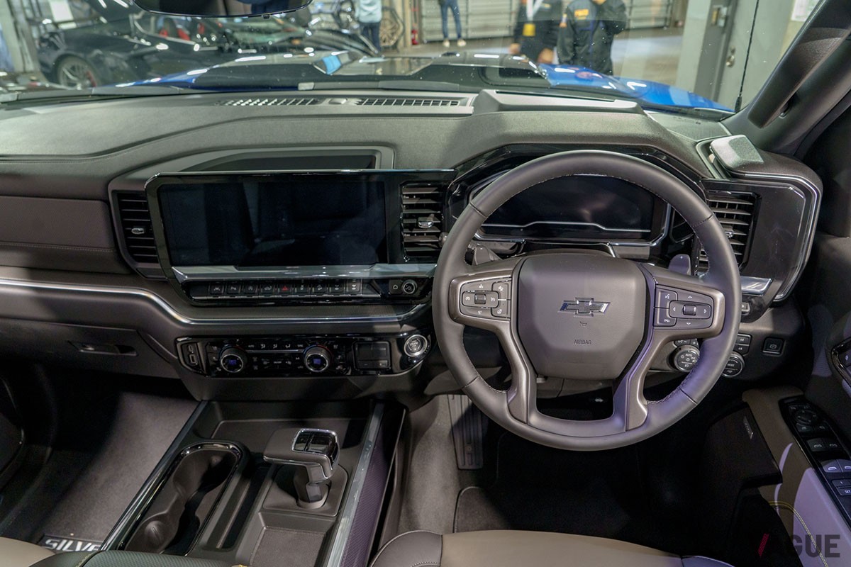 「シボレーファンデイ2024」の会場に参考展示されていたフルサイズピックアップトラック「シルバラード1500 ZR2」