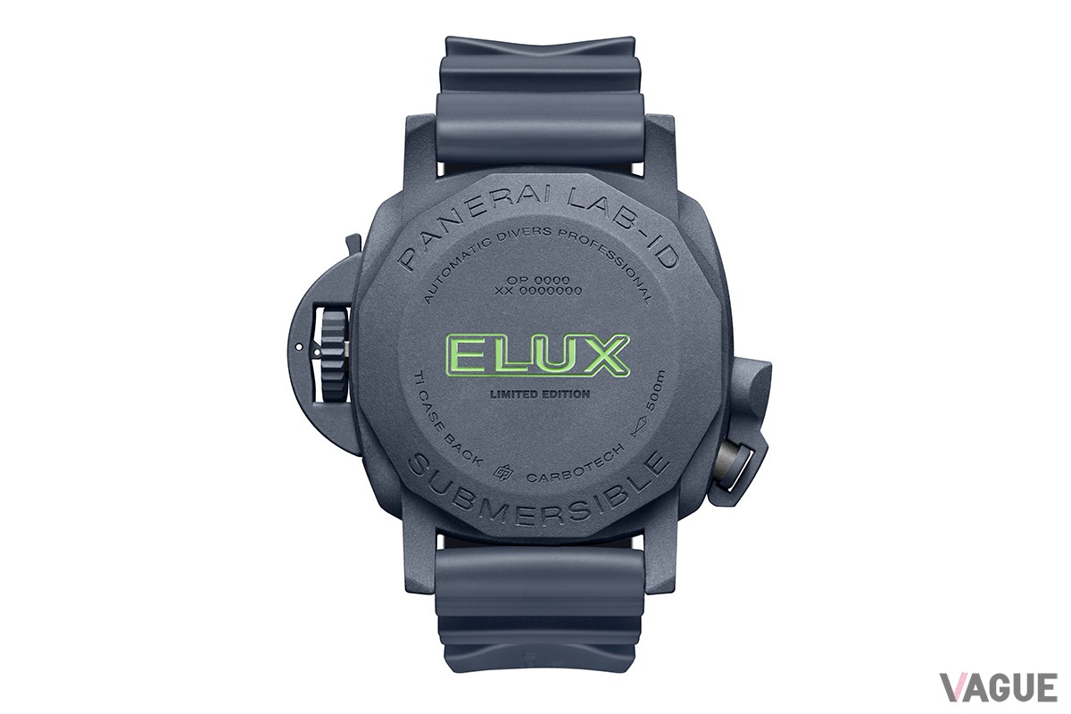 「パネライ　サブマーシブル Elux LAB-ID」（品番：PAM01800　1574万1000円、消費税込）