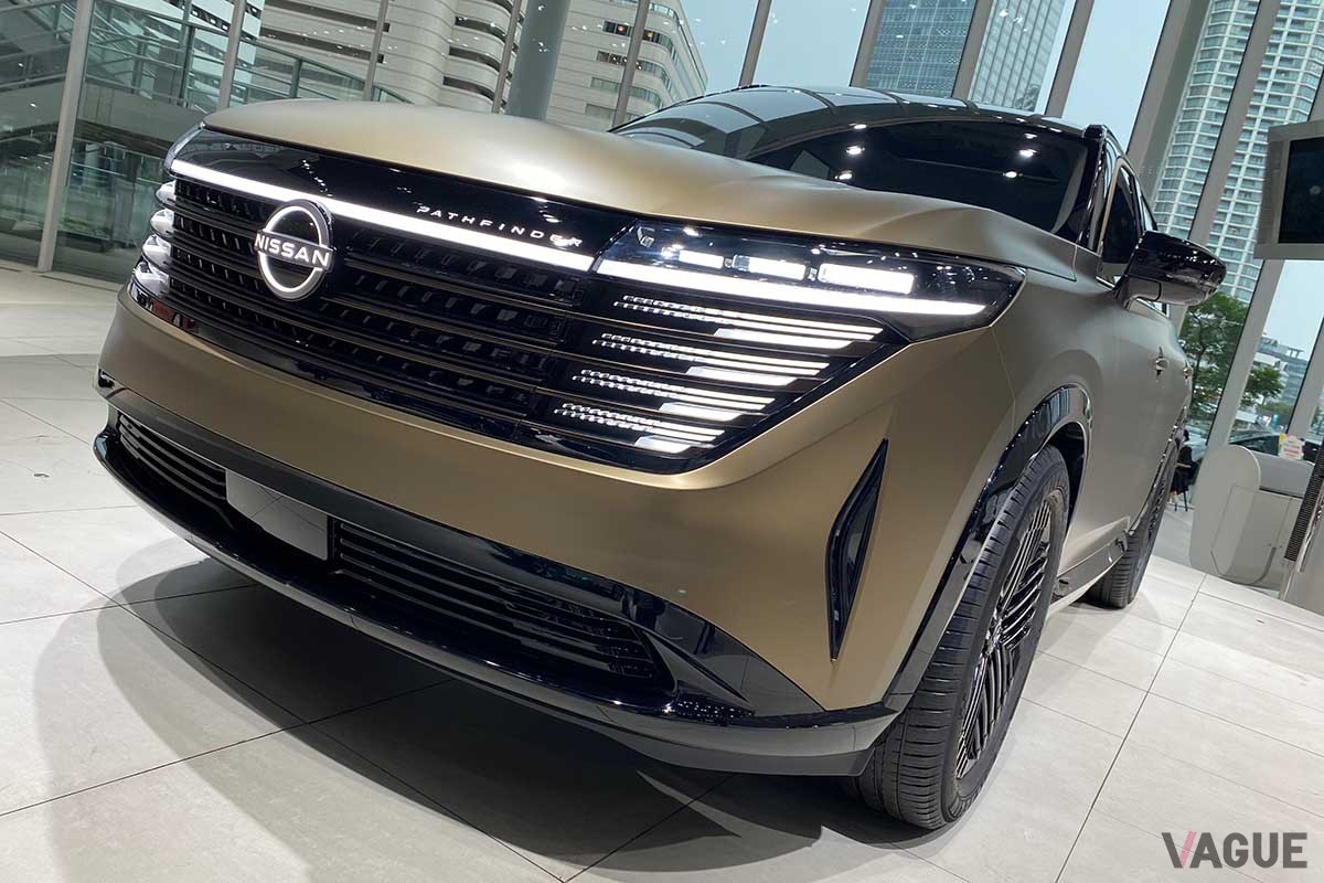 日産グローバル本社ギャラリーで展示中の日産「パスファインダー」