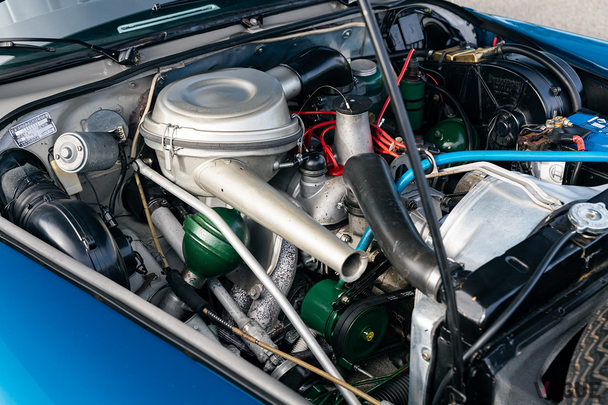 海外オークションに登場した1968年式「「ID21 DS サファリ」のエンジン
