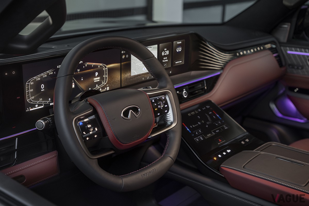 北米でフルモデルチェンジ、2024年7月より発売されるインフィニティ新型「QX80」のインテリア