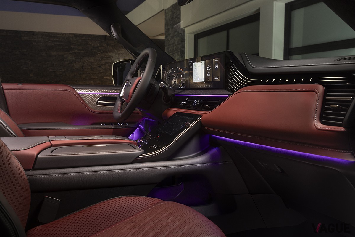 北米でフルモデルチェンジ、2024年7月より発売されるインフィニティ新型「QX80」のインテリア