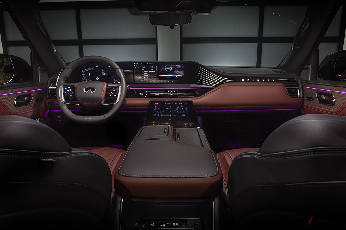 北米でフルモデルチェンジ、2024年7月より発売されるインフィニティ新型「QX80」のインテリア