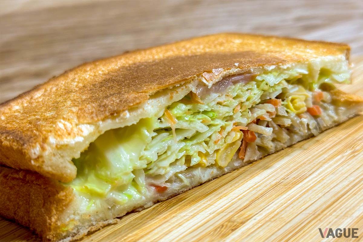 【ホットサンドに挟んで美味しかったもの図鑑】ごぼうサラダ＆ミックス野菜＆チーズ