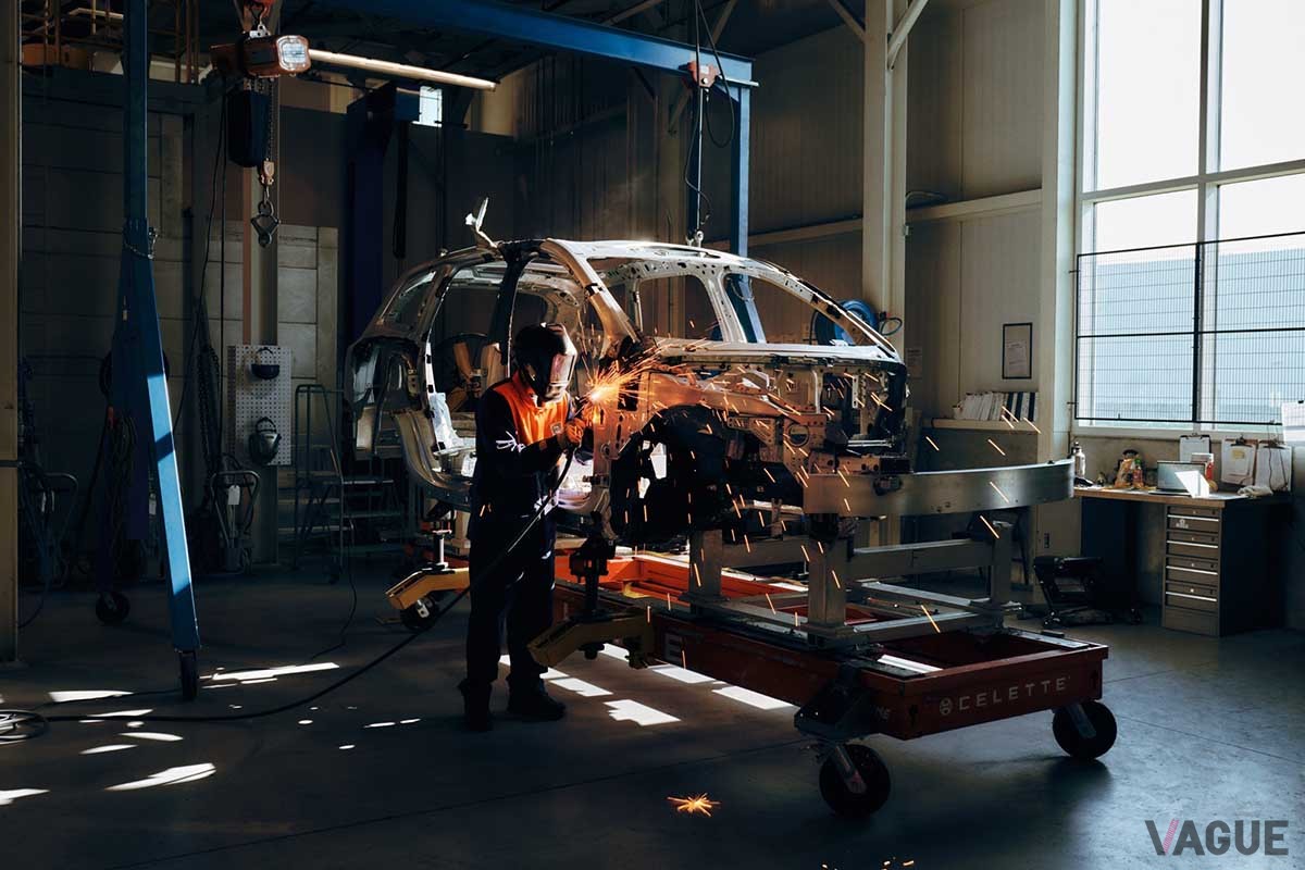 米国サウスカロライナ州チャールストン郊外にあるボルボの工場で生産が開始された新型「EX90」