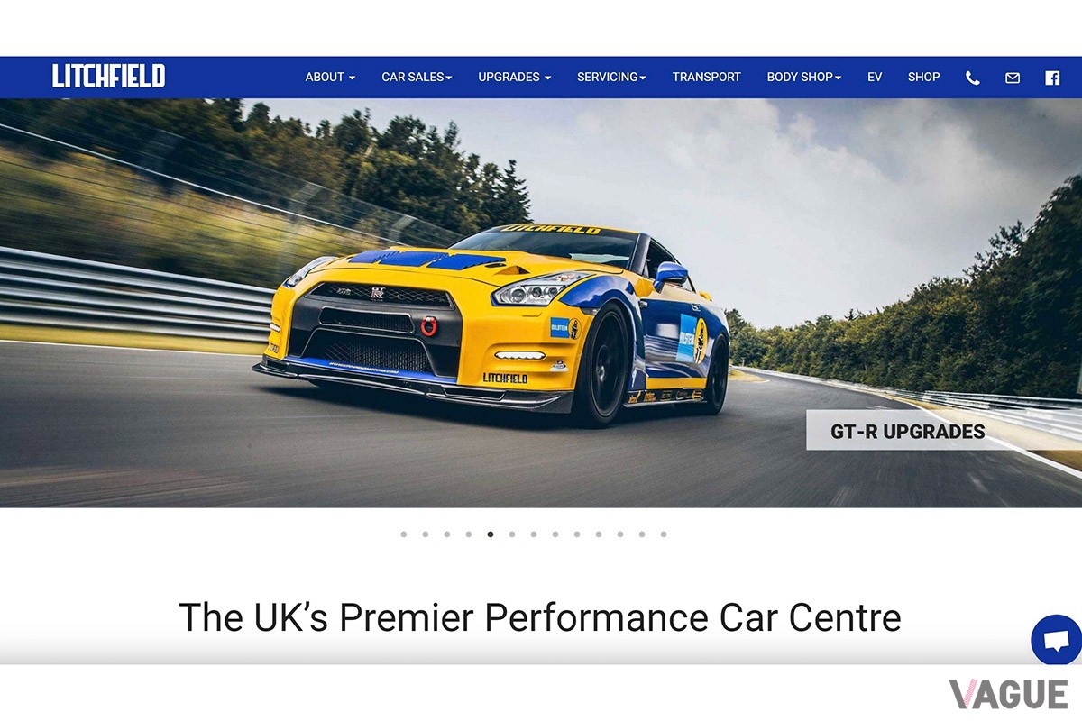 ハードウェアを手がけるイギリスの有名チューナー・リッチフィールドのホームページ