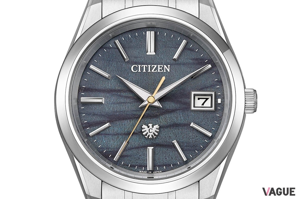 ザ・シチズン「CITIZENブランド時計100周年限定モデル 光発電エコ・ドライブ 藍染和紙文字板限定モデル」（品番：AQ4100-65L　46万2000円、消費税込）