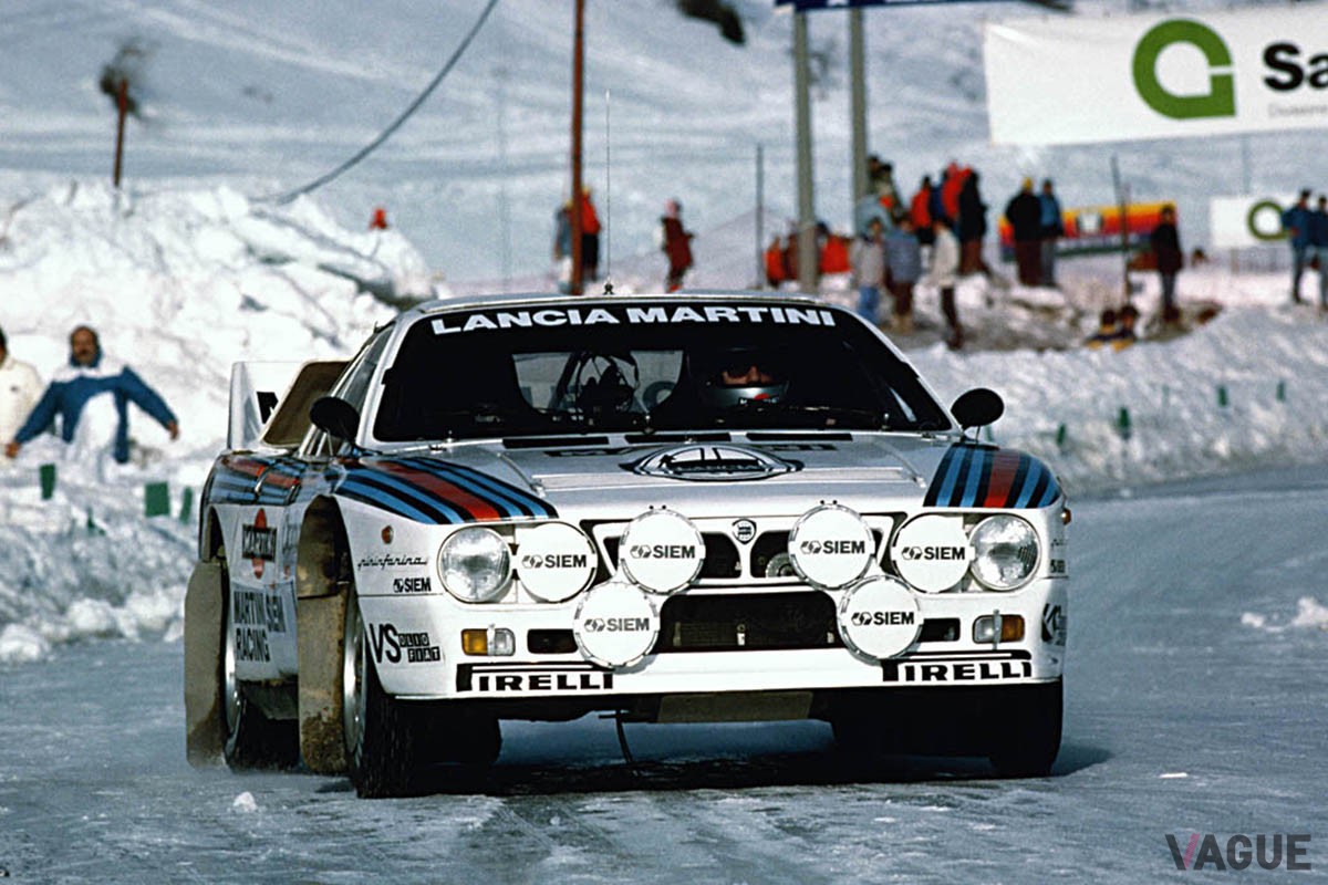 1982年から1983年にWRCグループBで活躍したランチア「ラリ037」