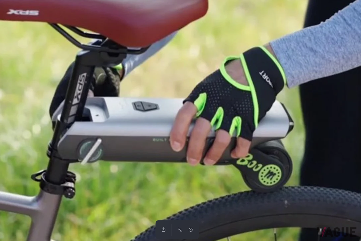 取り付けると電動アシスト自転車に