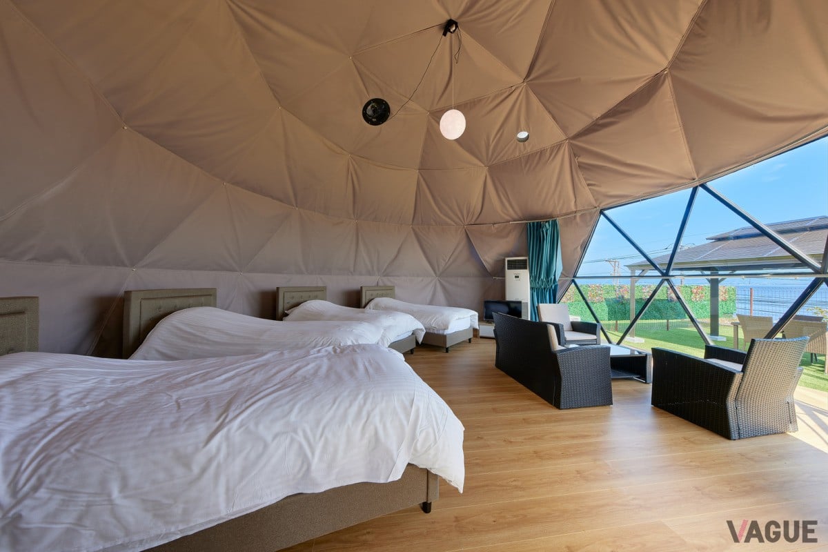 ホテル仕様のドームテント