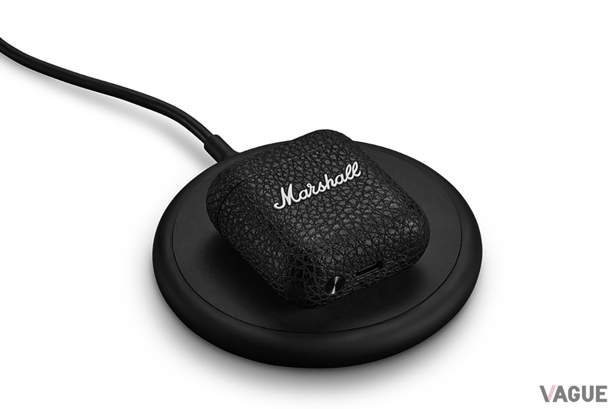 ワイヤレス充電に対応する完全ワイヤレスモデル。ケーブルでの充電も可能