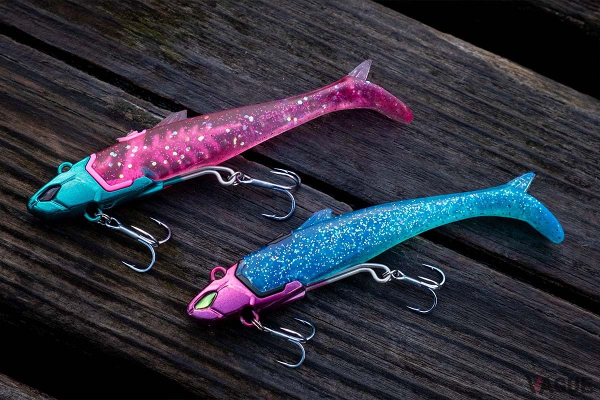 ピンクとブルーのワームを入れ替えれば、ソルトウォータールアーの定番カラー「ブルピン」が爆誕します