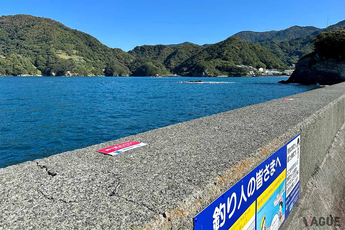 白灯台堤防の外側は釣り禁止エリアとなり、そこで育った魚たちがやがて漁港内に回遊してきます。保護区での釣り禁止は必ず守りたいルールです