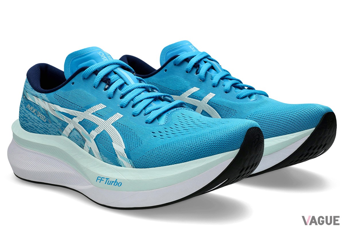 マラソンや長距離トレーニングでもより快適に使用できるようクッション性や反発性を追求したアシックス「マジックスピード4」