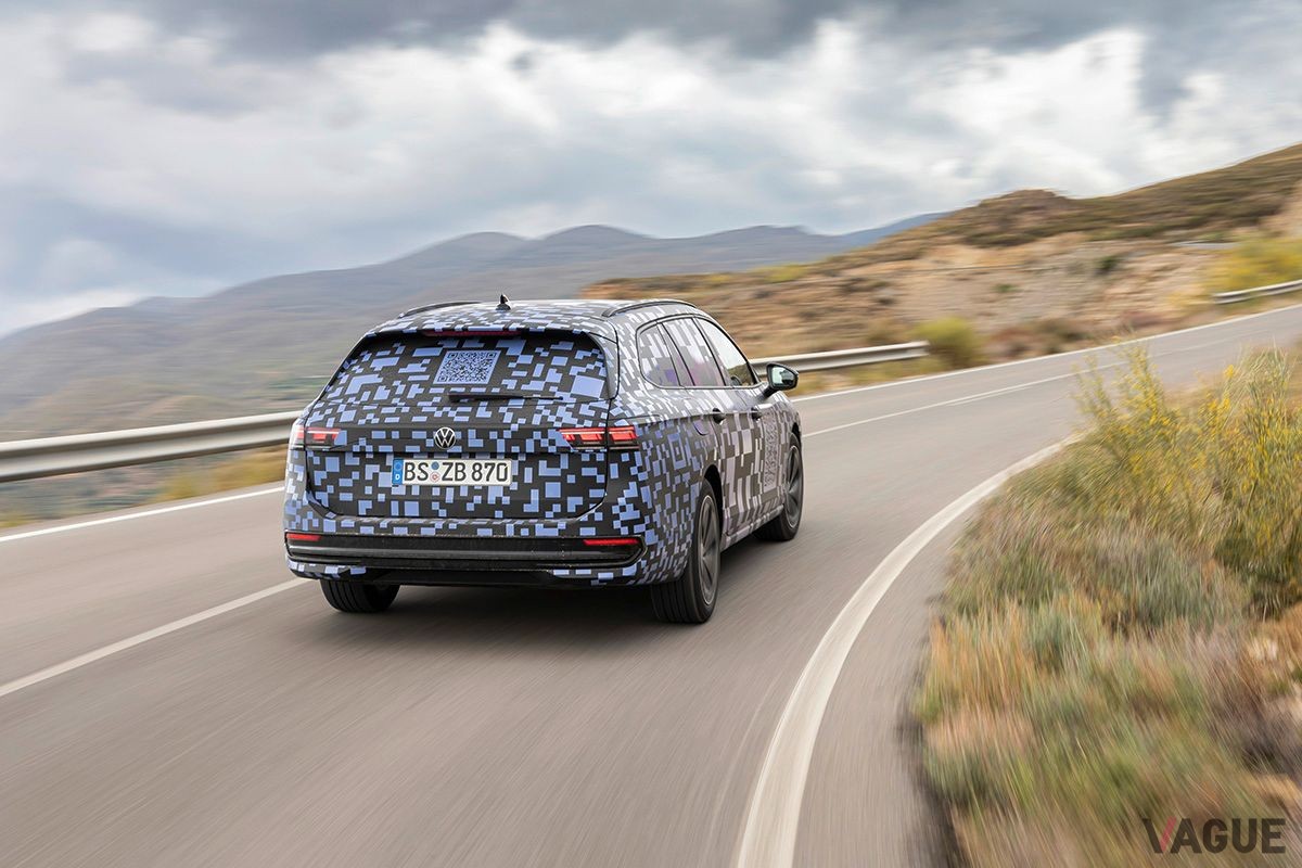 開発テスト中のVW新型「パサートヴァリアント」