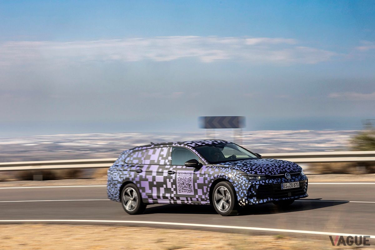 開発テスト中のVW新型「パサートヴァリアント」